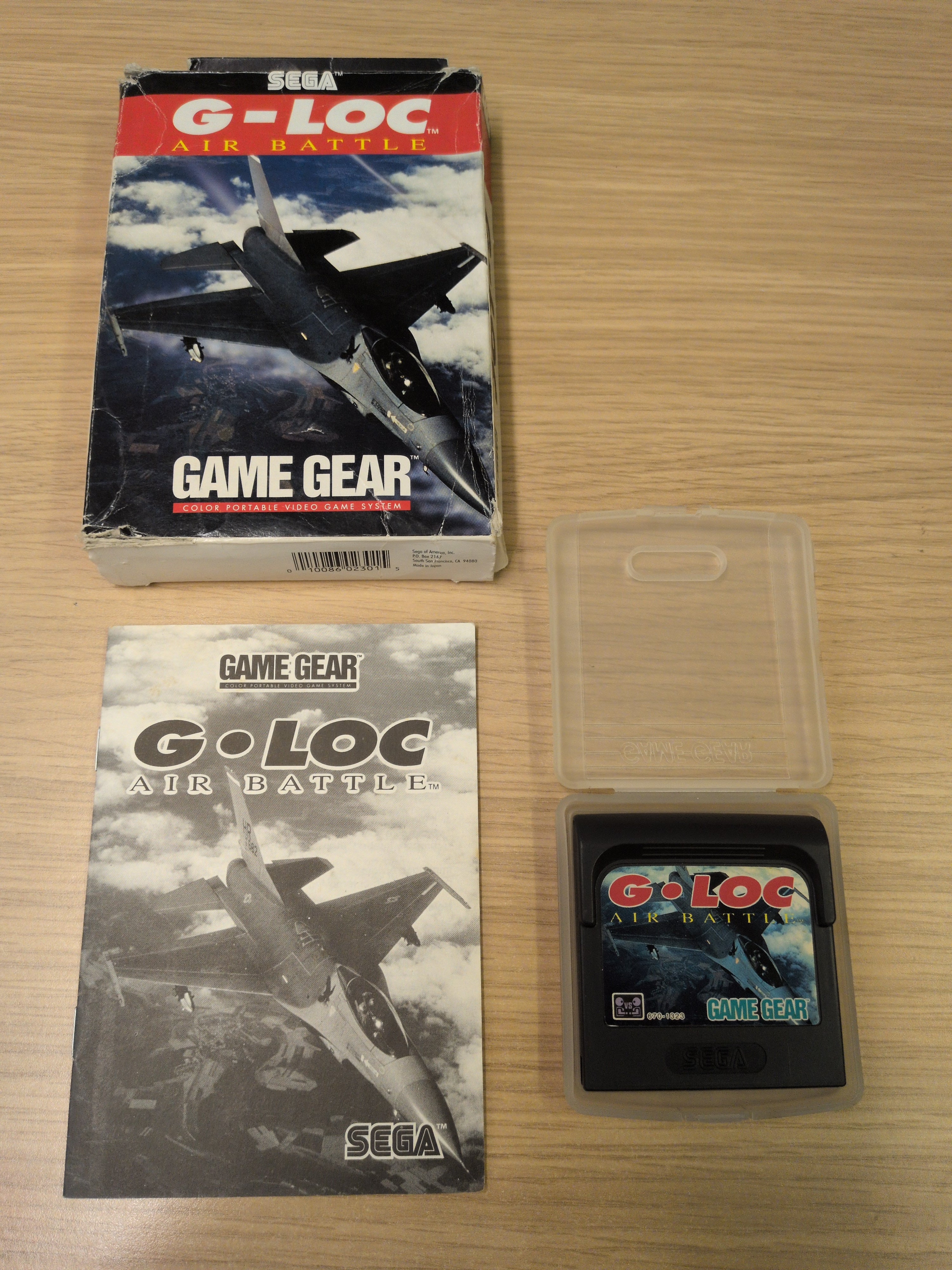 G-Loc: Air Battle NTSC Sega Game Gear game G-Loc: Air Battle NTSC Sega Game Gear game